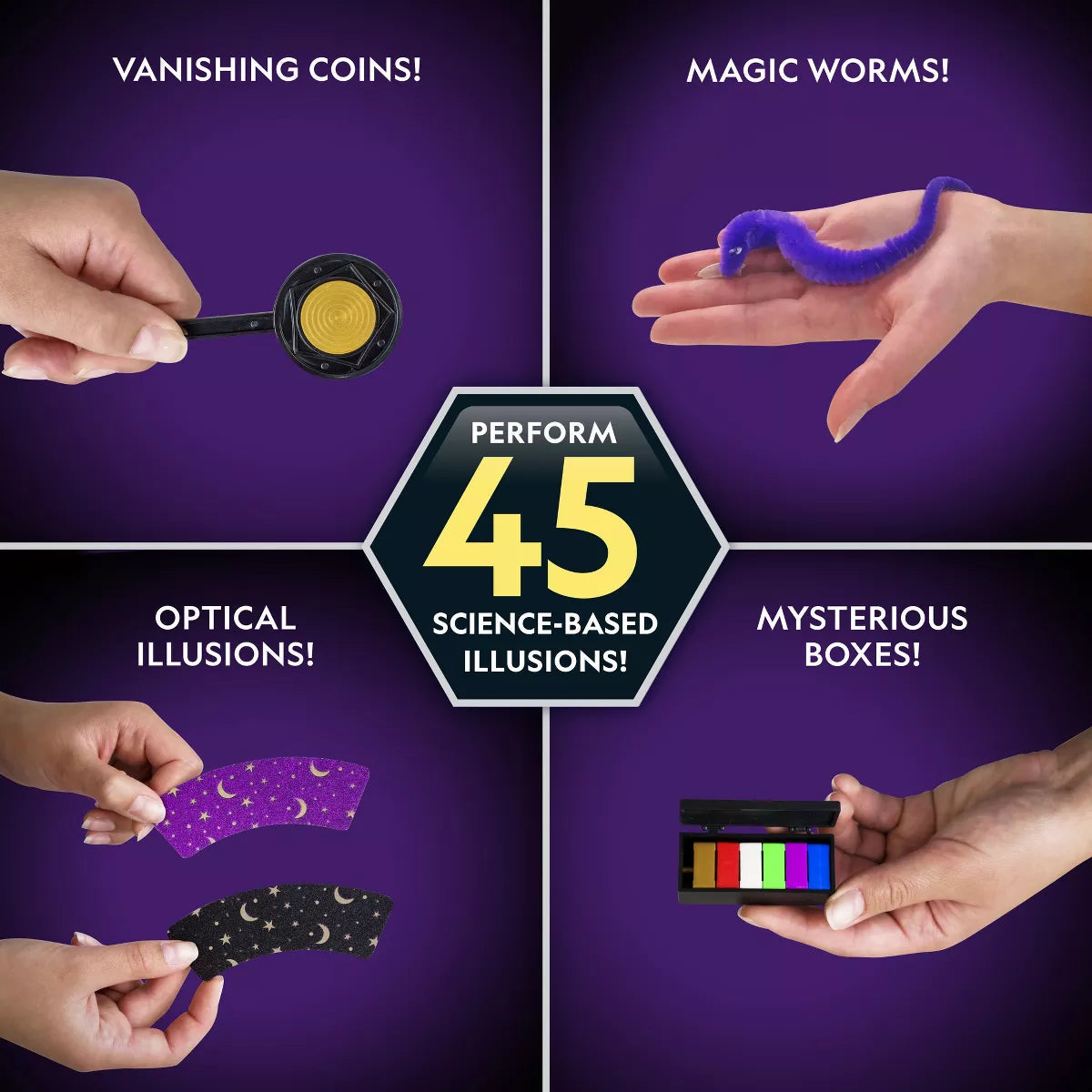 NATIONAL GEOGRAPHIC Kids Magic Set - 45 Magic Tricks for Kids to Perform with Step-By-Step Video Instructions
