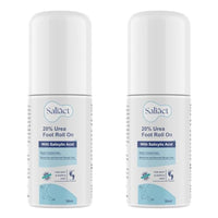 20% Urea Foot Cream Roll On With Salicylic Acid, Lactic Acid, Olive Oil | Foot Cream Moisturizer for Dry Cracked Feet | Repair and Moisturise Cracked Heels | Hydrates & Nourish Foot Care for Softens Skin | For Women & Men | (50ML * pack 2)
