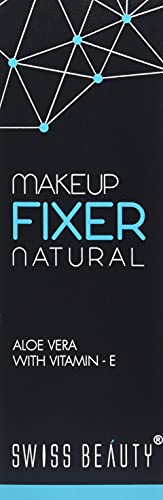 SWISS BEAUTY Brick Highlighter-01 Sb-805, Shade-01-Multicolor. & Swiss Beauty MakeUp Fixer Natural Aloe Vera with Vitamin E, Face MakeUp, White, 50 ml