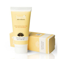 Barva Golden Ghee Sun Cream | SPF 40 Sunscreen Enriched with Ghee, Kokum Butter, Aloe Vera. 50ml, All