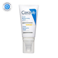 CeraVe AM Facial Moisturizing Lotion for Normal to Dry Skin (52 ml) with Broad Spectrum Sunscreen SPF 50, Enriched with Ceramides, Niacinamide & Hyaluronic acid