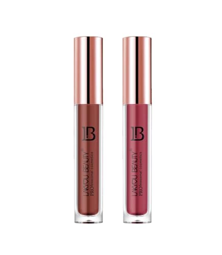 Lakyou Beauty Color Infision Non-Transfer Liquid Lipstick (pack of 2) ((Cocoa-Rose Wood))