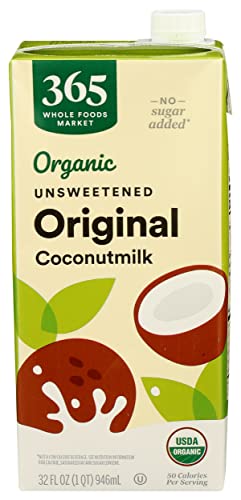 365 Coconut Milk Unsweet Original Organic, 32 Fl Oz