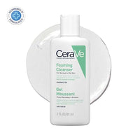 CeraVe Foaming Cleanser For Normal To Oily Skin (88ml) - Dermatologist-Developed Facewash | Non-Comedogenic And Fragrance-Free Cleansers For Acne-Prone Skin