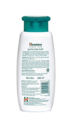 Himalaya Baby Powder, 700g and Gentle Bath (400ml) Combo