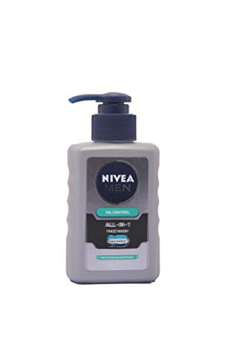 NIVEA Men Face Wash, Oil Control, 10x Vitamin C, 150ml And NIVEA Men Lip Care, Active Care Lip Balm, SPF 15, 4.8g