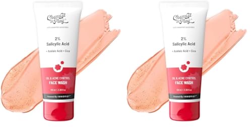 Chemist at Play 2% Salicylic Acid Face Wash For Oily Skin with Niacinamide | Prevents Acne & Removes Excess Oil | Sulphate Free, Anti Acne Face Cleanser | For Men & Women | 100 ml (Pack of 2)