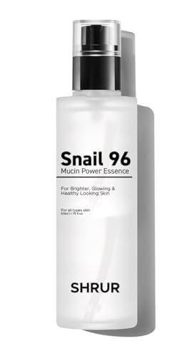 Shrur Snail Mucin 96 Power Repairing Essence, Hydrating Serum for Face, formulated with Snail Secretion Filtrate to Address Dull Skin & Fine Lines Korean Skincare - 50 ml