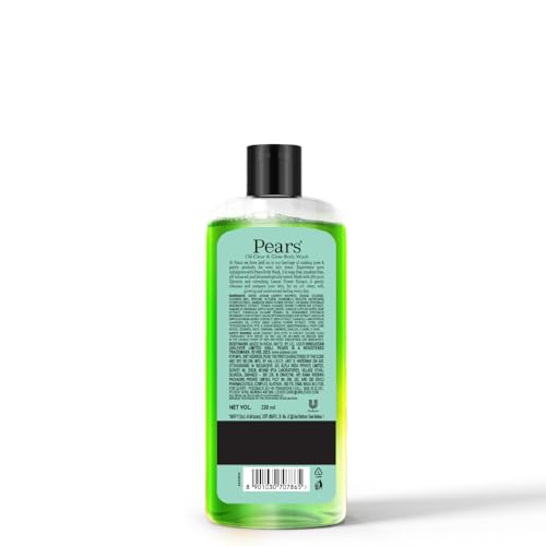 Pears Oil Clear & Glow Shower Gel, With 98% Glycerine, 100% Soap Free, Paraben Free, 250 ml (Pack of 2)