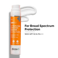 The Derma Co Glow & Protect Combo - 10% Vitamin C Face Serum (30 ml) + 1% Hyaluronic Sunscreen Aqua Gel (50 g)