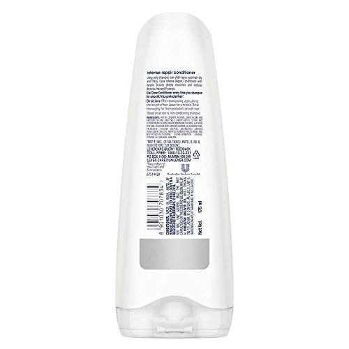 PEARS Pure And Gentle Unscented Bathing Bar, 125G (Pack Of 8) & Dove Hair Therapy Intense Repair Conditioner For All Hair, 175Ml, 9 count