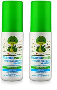 Mamaearth Natural Insect Repellent for Babies (100 ml, 0-5 Yrs), Pack of 2