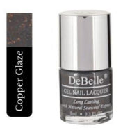 DeBelle Gel Nail Lacquer - French Collection | Long Lasting, Non UV Gel Finish | Seaweed Enriched & Chip Resistant - 8 Ml (Copper Glaze)