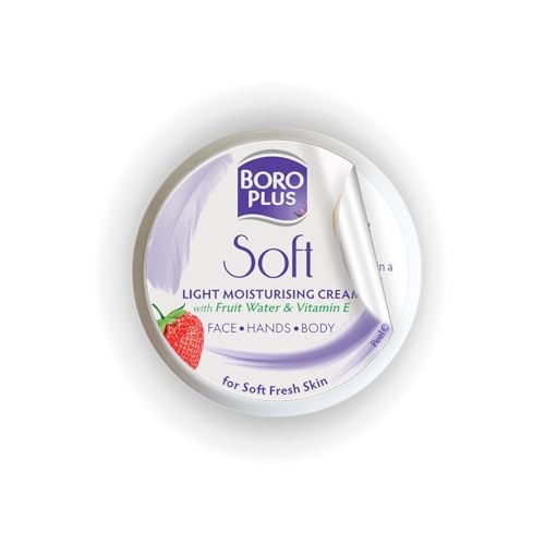 BoroPlus Soft Light Moisturising Cream | Light & Non-sticky | Provides 24 hour moisturisation|Ayurvedic Cream for all seasons |Hand Cream, Body Cream & Face Cream | Vitamin E - 300 ml (Pack of 2)