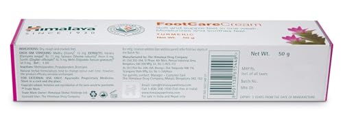 Himalaya Footcare Cream 50 g + Free Himalaya Dark Spot Clearing Turmeric Face Wash 50 ml | Soft And Supple Feet In 1 Week | Helps Repair Cracked Heels | Herbal Formula