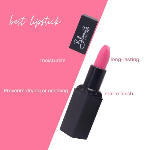 Bloom Beauty Bullet Lipstick Creamy Matte Finish Hydrating & Long-Lasting,Rosy Blush