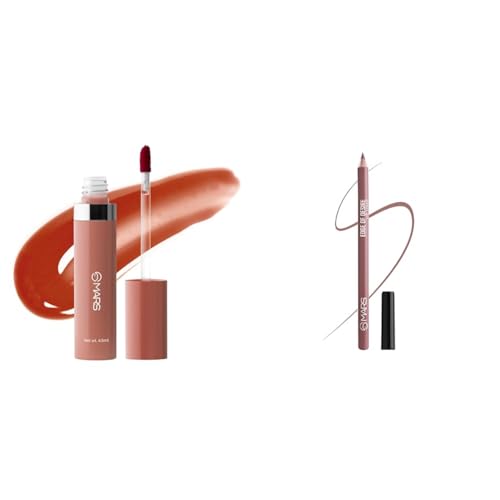 MARS Drip Lip Mist for Women (4.5 ml) (01-Peachy Drip) Reapplication Matte Lip Liner | One Swipe Smooth Application | Long Lasting Lip Pencil (1.4gm) (16-PEACHY GLOW)