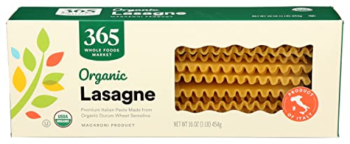365 Pasta Lasagne Organic, 16 Ounce