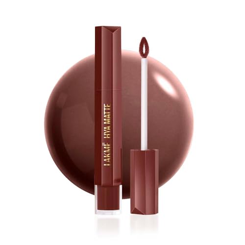 Lakmé 9to5 Liquid Lipstick, Hya Matte, with Hyaluronic Acid for hydrated lips, Monday Mocha 3.6gm