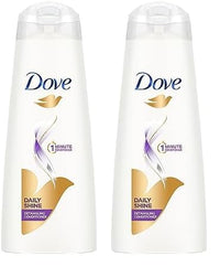 Dove Daily Shine Hair Conditioner with Nutritive Serum for Smooth & Shiny Hair, 335 ml (Pack of 2)