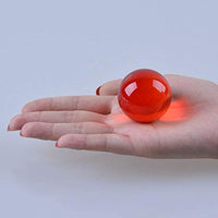 LONGWIN 40mm(1.6 inch) Solid Mini Fengshui Crystal Ball Healing Crystals(Red) Red