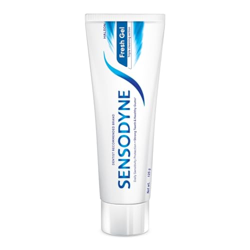 Sensodyne Toothpaste Fresh Gel, Sensitive tooth paste for daily sensitivity protection, 2 X 125gm Duo Pack