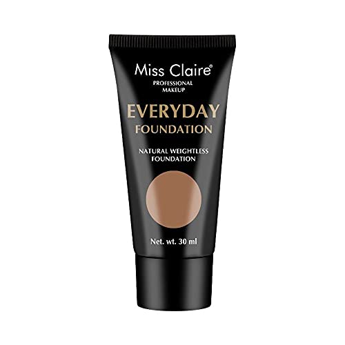 Miss Claire Professional Makeup Everyday Foundation Natural Weightless Foundation 30ml Cream (MT-05 Warm Caramel)