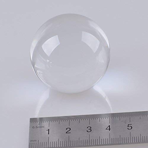 LONGWIN 40mm(1.6 inch) Solid Mini Fengshui Crystal Ball Healing Crystals(Clear) Clear