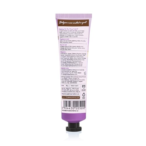 Plum BodyLovin' Vanilla Vibes Hand Cream | Ultra Moisturizing With Shea Butter | Non-Greasy & Lightweight | Irresistible Warm Vanilla Fragrance | Travel Friendly | 30g