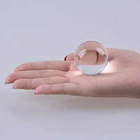 LONGWIN 40mm(1.6 inch) Solid Mini Fengshui Crystal Ball Healing Crystals(Clear) Clear