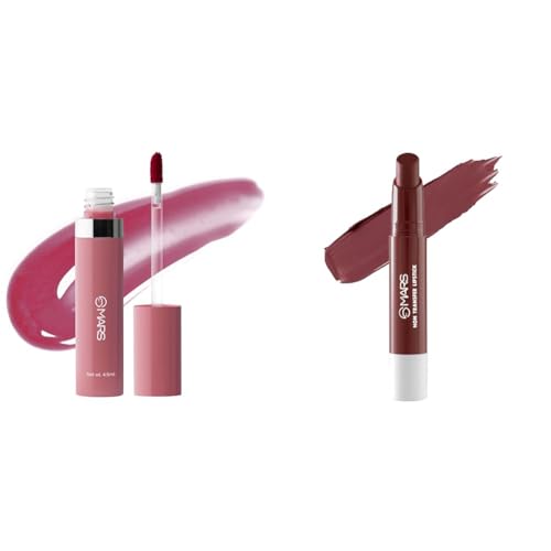 MARS Drip Lip Mist for Women (4.5 ml) (02-Mulberry Drip) Matte Super Stay Lipstick | Up to 12 Hours Long Lasting | Smudge Proof and Waterproof Lipstick for Women (2.6 gm) (13-DESTINY)