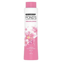 POND's Dreamflower, Pink Lily Fragrant Talcum Powder, 400G, For Long-Lasting Fragrance, With Vitamin B3, Glowing Skin, For Men & Women