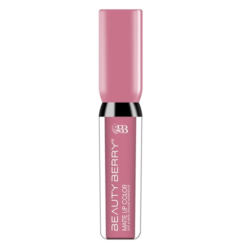 Beauty Berry Soft & Matte Waterproof Lip Color, Rich Pigment, Long Lasting Non-Transfer Liquid Lipstick With Vitamin E (Turkish Rose-29, 1)