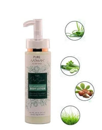 PURE AATMAN |Skin Nourishment Body Lotion | Paraben Silicones & Mineral Oil Free | 200ml | 100% Vegan | Body Lotion With Cucumber & aloe vera Glow for All Skin Type