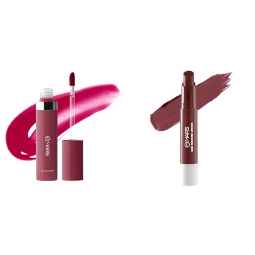 MARS Drip Lip Mist for Women (4.5 ml) (08-Plum Drip) Matte Super Stay Lipstick | Up to 12 Hours Long Lasting | Smudge Proof and Waterproof Lipstick for Women (2.6 gm) (13-DESTINY)