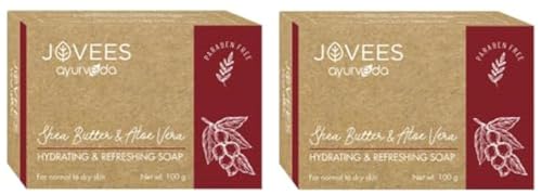 Jovees Herbal Shea butter & Aloe Vera Hydrating & Refreshing Soap 100G (Pack of 2)