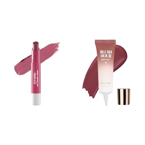 MARS Matte Super Stay Lipstick |(2.6 gm) (16-ANGEL WINGS) Liquid Blush Hour | Dewy-Matte Finish | Highly Pigmented | Lightweight & Long-Lasting Formula | Effortless Application (12 ml) (06-NIGHT GLOW)