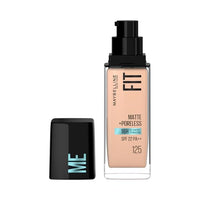 Maybelline New York Liquid Foundation, Matte Finish, With SPF, Absorbs Oil, Fit Me Matte + Poreless, 125 Nude Beige, 30 ml