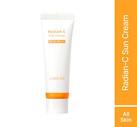 LANEIGE Radian-C SunCream SPF 50+ | Broad Spectrum UV PA++++ | Vitamin C Brightening Sunscreen | Light & Non-Greasy | No White Cast | Water Resistant | Suitable for All Skin | For Men & Women | 50ml