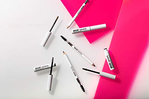 wet n wild Brow-Sessive Brow Pencil 9g- Dark Brown, Dual-Ended Eyebrow Pencil with Spoolie Brush for Thin and Thick Eyebrows, Natural Look Formula, Buildable Color Definition