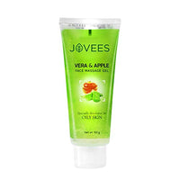 Jovees Face Massage Cream with Aloe Vera and Apple| Improves Skin Texture Making It Fairer and Radiant | 100gm
