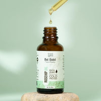 Nat Habit Pure Rosehip Oil, Pure Cold Pressed Rosehip Oil For Deep Hydration, Smooth & Glowing Skin, 30ml
