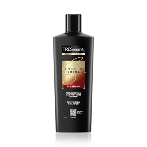 Tresemme Smooth & Shine Shampoo, with Vitamin H & Silk Protein, for Salon Silky Smooth Hair, Provides Moisture & Shine, 340 ml