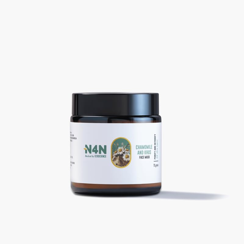 Nature4Nature Moisturising Face Pack For Women and Men | With Chamomile and Khus | Gives Clear Complexion & Hydrated Skin For All Skin Types | Paraben and Sulphate Free | 75 g