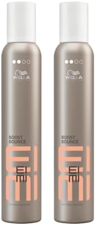 Wella Professionals EIMI Bounce Boost Curl Enhancing Hair Mousse | 300 ml | Curl Defining & Hair Volumizing Mousse with Heat Protection & Frizz Control (Pack of 2)