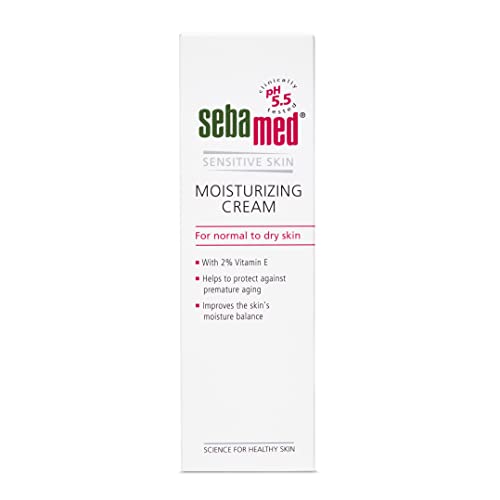 Sebamed Moisturizing Cream | Face moisturizer for men, women | pH 5.5 | Botanical oils & Vit E | Improves skin's moisture balance | Protects against premature ageing | Dermatologically tested | Paraben Free | 50 ml