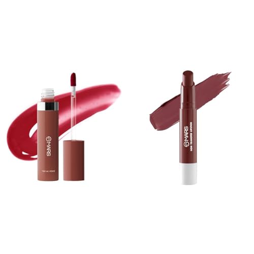 MARS Drip Lip Mist for Women (4.5 ml) (03-Rosewood Drip) Matte Super Stay Lipstick | Up to 12 Hours Long Lasting | Smudge Proof and Waterproof Lipstick for Women (2.6 gm) (13-DESTINY)