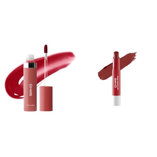 MARS Drip Lip Mist for Women (4.5 ml) (07-Pomelo Drip) Reapplication Matte Super Stay Lipstick | Up to 12 Hours Long Lasting | Smudge Proof and Waterproof Lipstick for Women (2.6 gm) (05-MAJESTIC)