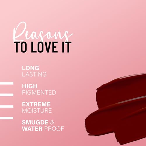 Seven Seas Pure Liquid Lipstick, Matte Finish, Purple (Monza, 7ml)