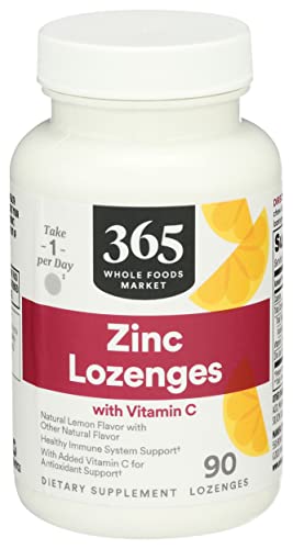 365 Lozenges Zinc Vitamin C, 90 Count